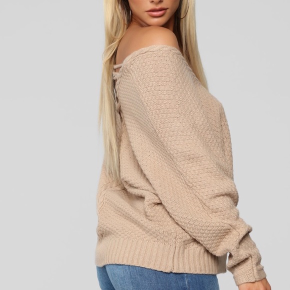 Brandy Lace Up Sweater - Picture 2 of 8